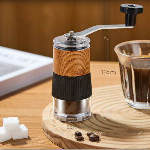 SUGA พร้อมส่ง เครื่องบดเมล็ดกาแฟ ที่บดกาแฟ แบบมือหมุน พกพาได้สะดวก ปรับเบอร์บดได้ COD SUR343