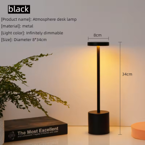 Gold Star Bar Table Lamp LED 3Colors Metal Desk Light BrightnessIndoor Night Light Decor Lighting