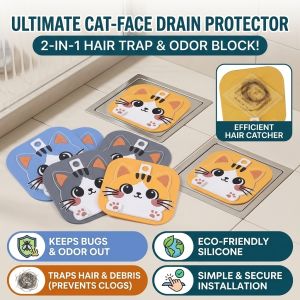 2in1 antiodor floor drain cover cartoon design