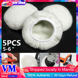 Fashionlife 5PCS Wool Polishing Pads Car Polisher Waxing Bonnet Buffer Pads Set 5-6 Inch Soft Wool Polishing Pads