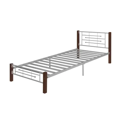 [READY STOCK KEDAH] Single Bed Frame Metal + Wood Katil Bujang Dewasa Budak Besi Bed Room Bedroom Furniture