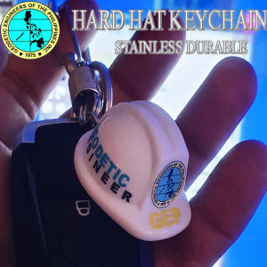 Geodetic Engineer GE Hard Hat Keychain  Key Holder / Lanyard Souvenir LIMITED EDITION