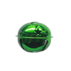 MQU19 Iron Christmas Bells Colorful Handmade Christmas Jingle Bells Practical Plating/Frosted Christmas Tree Bells for DIY
