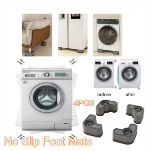 4PCS Washing Machine Pad Anti Vibration Feet Pads Refrigerator Stand Leg Support Single/Double Layer Furniture Stand