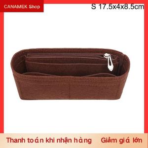 CS Phụ nữ PURSE Organizer chèn Túi đa túi cảm thấy vải túi xách lót với 8 ngăn hoàn hảo cho Tote Túi xách và du lịch