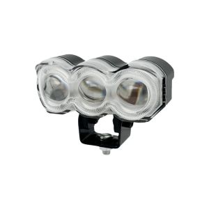 Colorful RGB Three Bead Motorcycle and Electric Vehicle Modification Waterproof Belt Explosion Flash Motorcycle External Spotlight