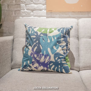 Sarung Bantal/ Cushion Cover Tropical Monstera Premium
