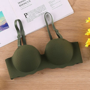 HEILOU Spender Women Bra Push Up Wireless Small Breasts Girly Summer Anti Droop Underwear