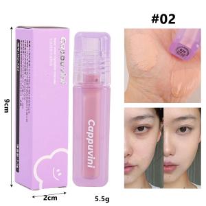 Watery Highlighter Liquid Concealer Acne Mark Dark Circle Blemish Pore Precision Coverage Long-Lasting Concealer Makeup Tool