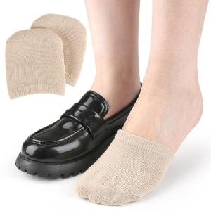 1 Pair Toe Socks for Women Breathable Half Socks Toe Toppers Cover Cotton Toe Toppers Socks Gel Forefeet Socks