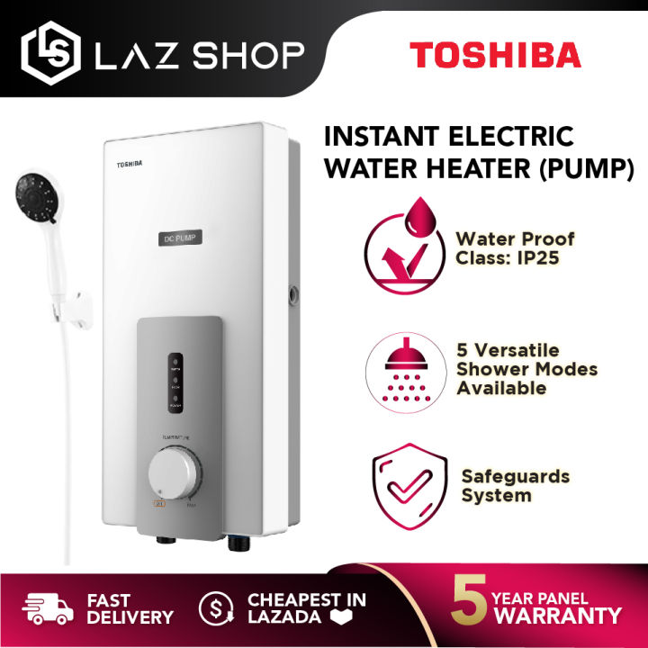 Toshiba DSK38S3MW Instant Electric Water Heater (With Pump) Lazada