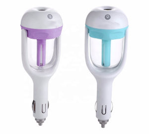 DC 12V Portable Mini Car Diffuser Air Purifier Aromatherapy Freshener Cool Mist Sprayer - Humidifying Effect and Dust Removal