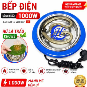 Bếp điện tròn lò xo nhiệt hơ lá trầu hoặc hâm nóng đồ ăn pha trà tiện lợi