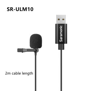 Saramonic sr-ulm10 Cài áo đa hướng Clip Micro-on Micro cổng USB Plug & Play USB-A ve áo microphone cho PC Windows Mac cmputers ghi vlogging Youtube tiktok