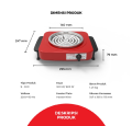 Maspion S-300 Kompor Listrik Heater Wire Plate 300 Watt MSP S300 / S 300 - Merah. 