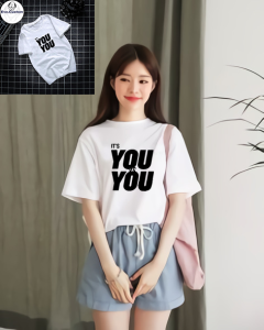 EVO - Kaos Wanita Pria Katun Combed YOU VS YOU Baju Motivasi Warna Ungu Lilac dan Warna Pastel / T-Shirt Kata kata