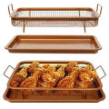 Peniris Minyak Keranjang Saringan Stainless Steel Peniris Minyak Gorengan Ukuran 32 x 24 x 5 CM. 