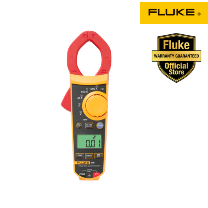 Fluke 319 AC/DC Digital Clamp Meters 1000A | Lazada