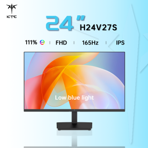KTC 24" 1080P 165Hz FHD Office Work Monitor HDR10 VESA Adjustable Tilt HDMI VGA Rimless Monitor H24V27S