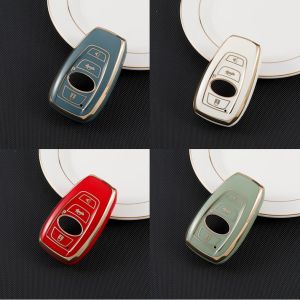 TPU รถ Remote Key สำหรับ Subaru BRZ XV Forester Legacy Outback 2/3ปุ่มป้องกันผู้ถือ