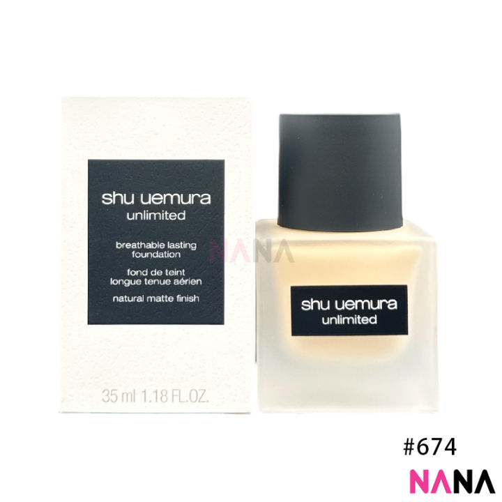 Shu Uemura Unlimited Breathable Lasting Foundation Natural Semi-Matte SPF24 PA+++ #674 35ml
