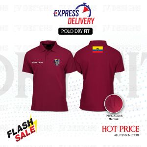 [ PROMOSI ] HD PRINTING ECUADO FLAG 2 SIDED DESIGN ON DRYFIT / POLYESTER COLLAR SHIRT