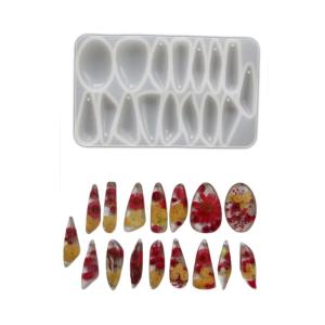 Practical Epoxy Resin Mold Teardrop Shaped Accessories Mould Easy to Clean Silicone Molds Crafting Supplies