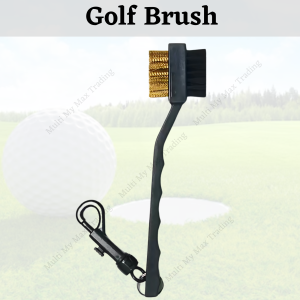 Golf Club Cleaning Brush 2 Sides Golf Cleaning Tool Brass Nylon Brush Clean Scrub Kit 高尔夫球杆清洁刷