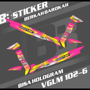 Striping Vega R Lama BISA HOLOGRAM Sticker Striping Variasi Lis Motor Vega R Lama Vglm 102
