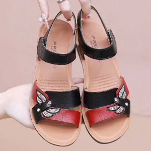[Free Shipping] MomS Sandals Summer 2026 New Model Summer Shoes For Middle-Aged And Elderly Women Non-Slip Soft Sole Comfortable Flat Shoes For Grandmothers And Elderly