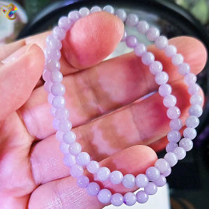 Natural Lavender Purple Jadeite A-Grade Bracelet