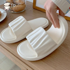 XIXITIAO Womens Summer Soft Bottom Slippers Simple Solid Color Folded Cool Slippers Casual Home EVA Soft Bottom One Word Slippers