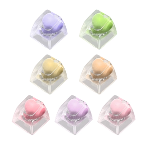 Color Heart Keycap for Mechanical Keyboards for DIY Customization with MX Switches Various Color