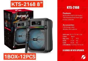 Bluetooth Speaker Model KTS-2168 8-inch Speaker Driver Includes 1 Free Wireless Microphone Supports USB and TF Card Volume Control Great Sound in a Portable Size Wireless Bluetooth Speaker Speaker Bluetooth Speaker