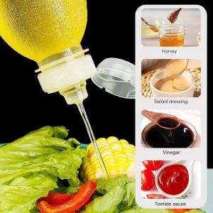 Kitchen Oil Bottle Plastic Seasoning Squeeze Bottle Scream Oil Control Bottle BBQ Dispenser Sauce Condiment Container