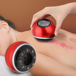 Electric Vacuum Cupping Body Therapy Massager Fat Burning Slimming Scraping Instrument Hot Compress Negative Pressure Back Waist Massager Dredge Meridians