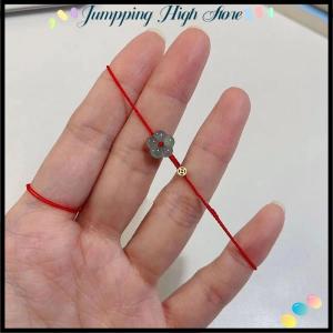 【Jumpping】 Fashion Creative Lucky Rich Flower Hand Rope Ring For Women Men Adjustable Handmade Braid Bracelets Jewelry Couple Gifts