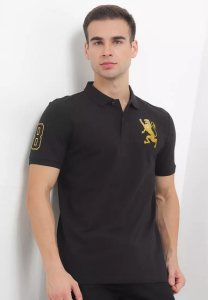 LIMITED EDITION !!! POLO BORDIR GIORDANO 3D LION GOLD | POLO shirt pria PREMIUM ELEGAN lengan pendek | Kos kerah pria-wanita  MODIS