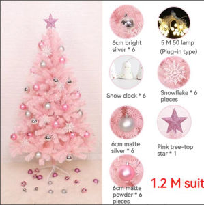 Christmas Tree Decoration Gift Sakura Pink LED Light Christmas Tree Set -1.5m