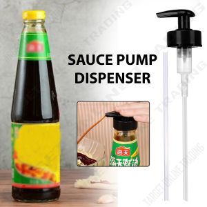 Sauce Pump Dispenser Bottle Mouth Squeezer Leakproof Nozzle Press Pump / Pam Botol Sos