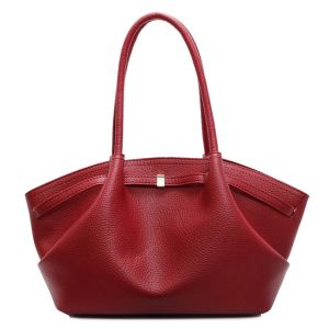 IFFINE PU Leather Underarm Shoulder Bags Lychee Pattern Large Capacity Womens Handbags Fashion Solid Color Tote Bag Travel