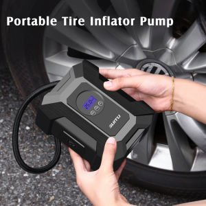 Portable Car Tire Air Pumps Pompa Ban Motor dan Mobil Intelligent Electric Air Compressor Tire Inflator Digital/Dial Display
