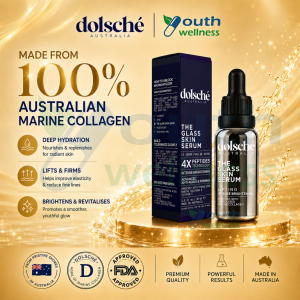 Dolsché Australia The Glass Skin Serum 4x Intense Brightening Firming Lifting Marine Collagen (30ml)