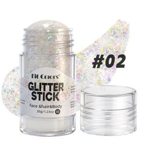 MAYIT Đỏ Trắng Xanh Que nhũ tuyến Chống thấm nước Xoay Gel nhũ tuyến lấp lánh Lễ hội 8 màu sắc Que nhũ tuyến cho tóc Ngày 4 tháng 7
