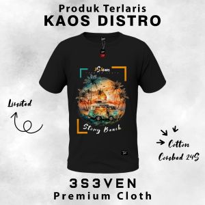 T-shirt Baju Kaos Distro Premium laki laki Dewasa klasik cotton 24 S -  3S3ven Clothing Official
