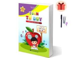 Sách - Toán Tư Duy Và Bộ Thẻ Học Giúp Con Giỏi Toán - Dành Cho Trẻ Em Từ 5 Đến 7 Tuổi (Tặng kèm bộ bút bay mực)