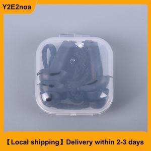 【Local shipping】 Silicone Ear Plugs Sleep Earplugs Noise Reduction Swimming Earplugs With Rope