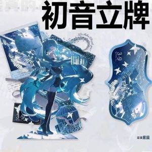 Cute Anime Hatsune Miku Desk Plate Models Cartoon Acrylic Stand Model Toy Action Figures Valentines Day Gifts