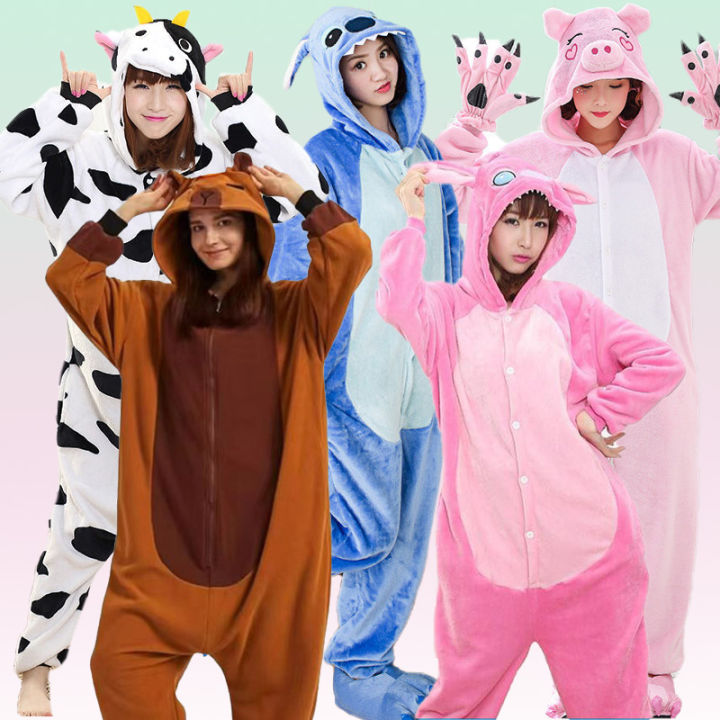 NC Joystart Adult Onesie Animal Pajamas Unisex Carnival Halloween Cosplay Costume Sleepwear (Small, Blue