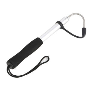 【New Arrival】 Ice Fishing Spear Hook with Barbs Portable Fish Gaff Metal Fishing Gig Harpoon for Outdoor Sea Boat Ice Fishing